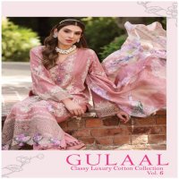 GULAAL CLASSY LUXURY COTTON COLLECTION VOL 6 BEAUTIFUL DESIGNS PAKISTANI SALWAR SUIT COLLECTION