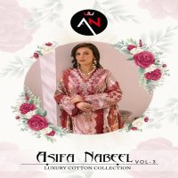 Asifa Nabeel Vol-3 Wholesale Luxury Cotton Karachi Style Dress Material