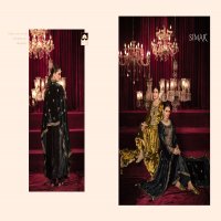 Glossy Simar Mausam E Bahaar Wholesale Pure Viscose Velvet Embroidery Work Winter Salwar Suits