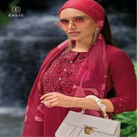Kailee Humsafar Wholesale Ready Made Viscose Silk 3 Piece Salwar Suits