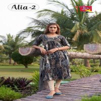 Ambika Alia Vol-2 Wholesale Alia Cut Long Kurtis Combo