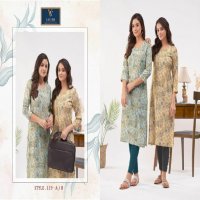 Vitrag Vastra Leela Vol-10 Wholesale Reyon Gold Printed Kurtis