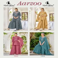 Ladies Flavours Aarzoo Wholesale Chanderi Silk Top With Pant And Dupatta
