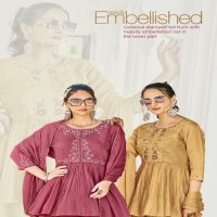 Ladies Flavours Aarzoo Wholesale Chanderi Silk Top With Pant And Dupatta