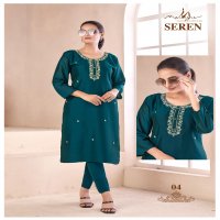 Mayur Seren Wholesale Vichitra Silk With Inner Long Kurtis