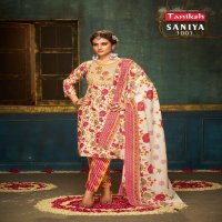 Taniksh Saniya Vol-1 Wholesale Embroidery Skivans Work Tops With Pants And Dupatta