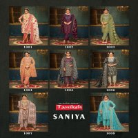 Taniksh Saniya Vol-1 Wholesale Embroidery Skivans Work Tops With Pants And Dupatta