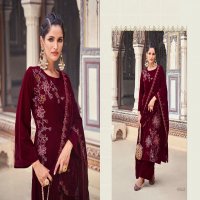 RIANA AFSOON VELVET WINTER WEAR FANCY WORK UNSTITCH SALWAR KAMEEZ