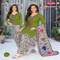 Jash Anupama Vol-2 Wholesale Neck Embroidery Cotton Dress Material