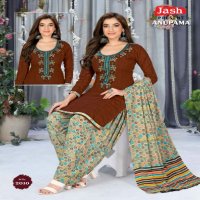 Jash Anupama Vol-2 Wholesale Neck Embroidery Cotton Dress Material