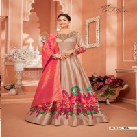 AANAYA VOL 113 BY TWISHA MONGA SATIN SILK LONG FLOOR LENGTH SALWAR SUIT WHOLESALER