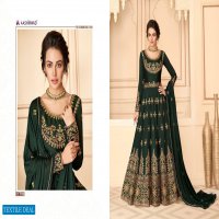 AASHIRWAD MAHARANI PURE SILK LONG GOWN STYLE DESIGNER WEDDING AND PARTY WEAR SALWAR SUITS