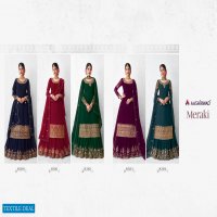 AASHIRWAD MERAKI GEORGETTE WEDDING LEHANGA STYLE SALWAR KAMEEZ SELLER