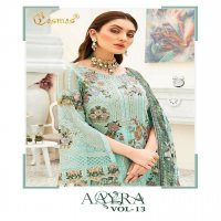 AAYRA VOL 13 BY COSMOS FASHION GEORGETTE WITH EMBROIDERY WORK PAKISTANI SUITS CONCEPT