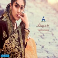 ALISA AKIRA SILK BANARAS JACQUARD PARTY WEAR DESIGNER SALWAR SUIT