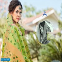 ALISA AMIRA VOL 14 SATIN GEORGETTE SALWAR SUIT WITH BANARAS DUPATTA