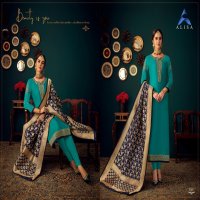 ALISA GUL BANARAS JAM SATIN COTTON EMBROIDERY DRESS COLLECTION