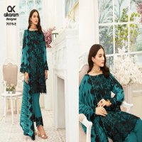 ALKARAM LAUNCH 7075 SERIES VOL 12 HEAVY NET WITH EMBROIDERY PARTY WEAR SUITS