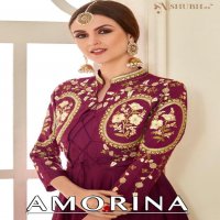 AMORINA BY SHUBH NX SILK EMBROIDERY LONG GOWN COLLECTION