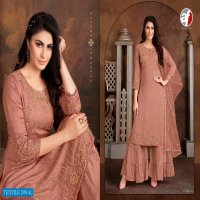 ANJU FAB SHEESHA DESIGNER READYMADE KURTI SHARARA WITH DUPATTA