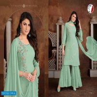 ANJU FAB SHEESHA DESIGNER READYMADE KURTI SHARARA WITH DUPATTA