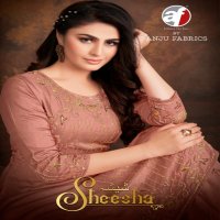 ANJU FAB SHEESHA DESIGNER READYMADE KURTI SHARARA WITH DUPATTA