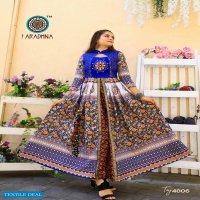 ARADHNA TAJ VOL 4 RAYON COTTON LONG GOWN COLLECTION
