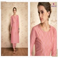 ARIHANT CLAIRE VISCOSE SILK CASUAL WEAR LONG KURTI WHOLESALER
