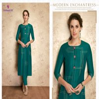 ARIHANT CLAIRE VISCOSE SILK CASUAL WEAR LONG KURTI WHOLESALER