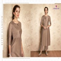 ARIHANT CLAIRE VISCOSE SILK CASUAL WEAR LONG KURTI WHOLESALER