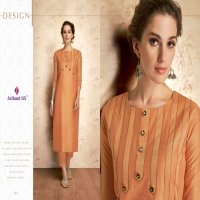ARIHANT CLAIRE VISCOSE SILK CASUAL WEAR LONG KURTI WHOLESALER