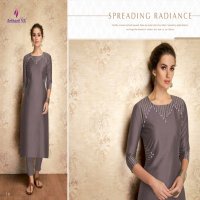 ARIHANT CLAIRE VISCOSE SILK CASUAL WEAR LONG KURTI WHOLESALER
