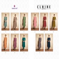 ARIHANT CLAIRE VISCOSE SILK CASUAL WEAR LONG KURTI WHOLESALER