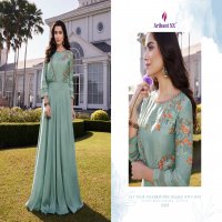 ARIHANT SIMRAN SOFT SILK LONG PARTY WEAR GOWN DESIGNS COLLECTION