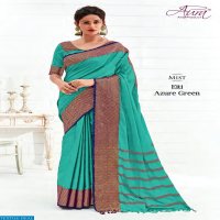 AURA SAREE EITI COTTON SILK SAREES WHOLESALERS IN SURAT MARKET