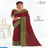 AURA SAREE EITI COTTON SILK SAREES WHOLESALERS IN SURAT MARKET