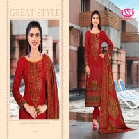 AVANI BY KSM KOTHARI PASHMINA PRINT WITH EMBROIDERY WINTER DRESS MATERIAL