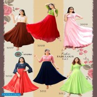 Aaradhna Fashion Fabulous Vol-3 Wholesale Long Gown Catalog