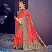 Aasvaa Gitanjali Wholesale Silk Embroidered Saree Blouse