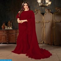 Aasvaa Roohi Ruffle Saree Vol-4 Wholesaler Sarees