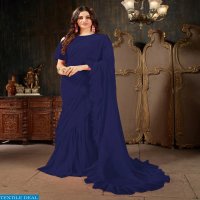 Aasvaa Roohi Ruffle Saree Vol-4 Wholesaler Sarees