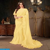 Aasvaa Roohi Ruffle Saree Vol-4 Wholesaler Sarees