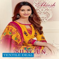Akash Shagun Vol-26 Wholesale Cotton Printed Dress Material