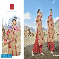 Alena Saffron Wholesale Ready Made Long Kurtis