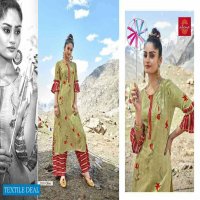 Alena Saffron Wholesale Ready Made Long Kurtis