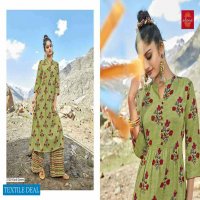 Alena Saffron Wholesale Ready Made Long Kurtis