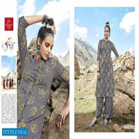 Alena Saffron Wholesale Ready Made Long Kurtis