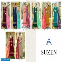 Alisa Suzen Wholesale Embroidered Straight Salwar Kameez