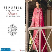 Alkarim Republic Woman Wear Signature Winter Collection Wholesale Pakistani Catalog