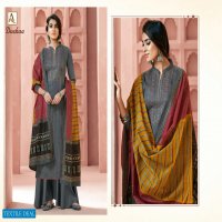 Alok Dushaa Wholesale Zam Self Print Dress Material